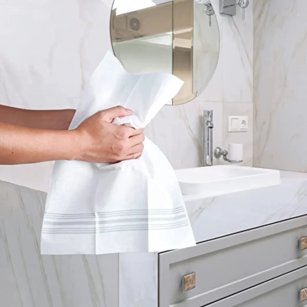 150 Silver Stripe Disposable Multipli Hand Towels NWT